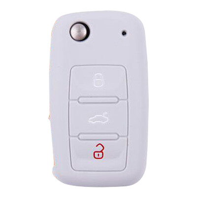 

KOOLIFE Car Key Bag Silicone Case Buckle Volkswagen New Passat Sagitar Golf Jetta Santana Bora Tiguan Touran Longi POLO Octavia Ling Du Volatile Convergence Gray