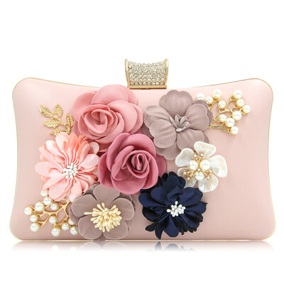 

Milisente Flower Clutches Women Beauty Diamond Female Clutch Lady Wedding Bag