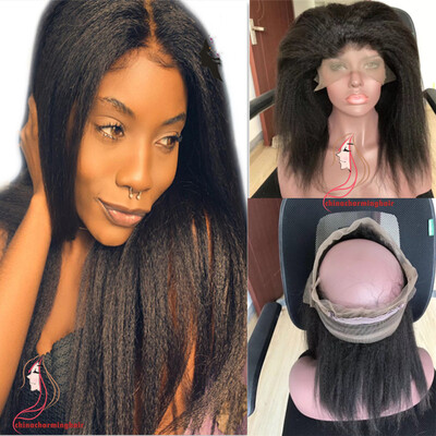 

Kinky Straight 360 Lace Frontal Closure With Baby Hair Natural Color 100 Human Hair Brazilian Remy Free Shipping