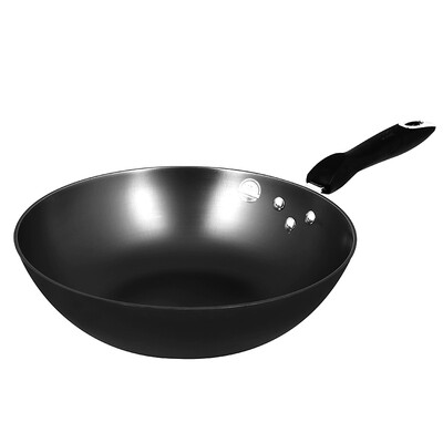 

【Jingdong Supermarket】 Cooking Queen's Stainless Steel Cast Iron Wok 30cm Healthful Wear-resistant Uncoated Gas-fired Induction Cooker Universal C30D1