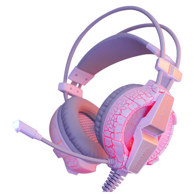 

KOTION EACH G7000 71 Shock Professional Game Headset with Microphone USB Headset White Gray Crack