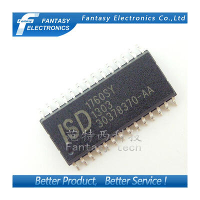 

5PCS ISD1760SY SOP28 ISD1760 SOP 1760SY SMD new and original free shipping