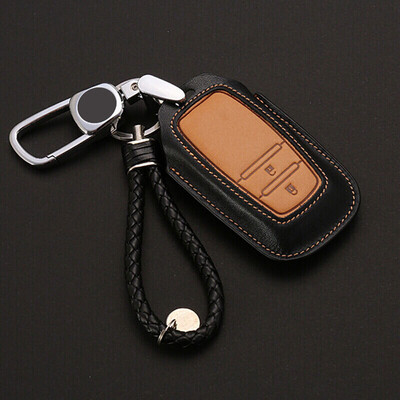 

Huashi Toyota Key Case Toyota Leather Key Case Keychain Cover Modified Special B-Sports Black