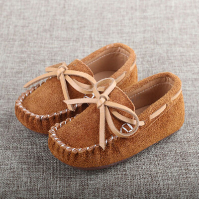 

Children Shoes Girls Boys Shoes 2018 Fashion Bow High Quality Toddler Baby Kids Shoes Genuine Leather Casual Soft Kids Moccains