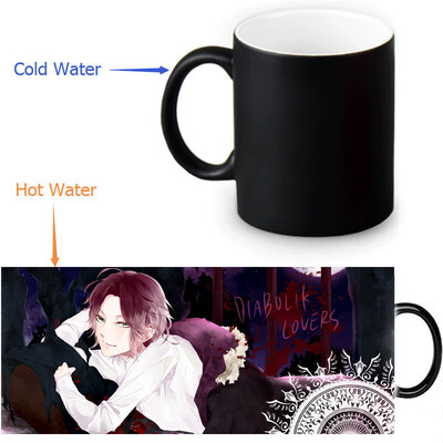 

DIABOLIK LOVERS 350ml12oz Heat Reveal Mug Color Change Coffee Cup Sensitive Morphing Mugs Magic Mug Milk Tea Cups