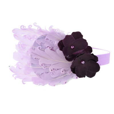 

Headband Baby Hair Band Colorful Peacock Feather Cute Lace Flower Hair Accessory