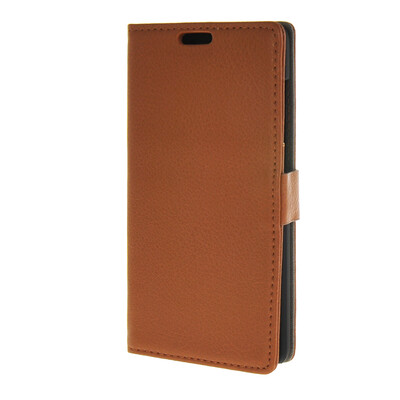 

MOONCASE Litch Skin Leather Card Slot Wallet Bracket Back чехол для Huawei Honor 4C Brown