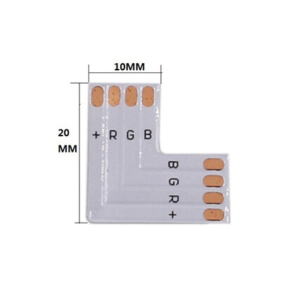 

RGB Светодиодные ленты разъем 4Pin 10 мм L Форма/t Форма/x Форма PCB разъем 5 шт./лот