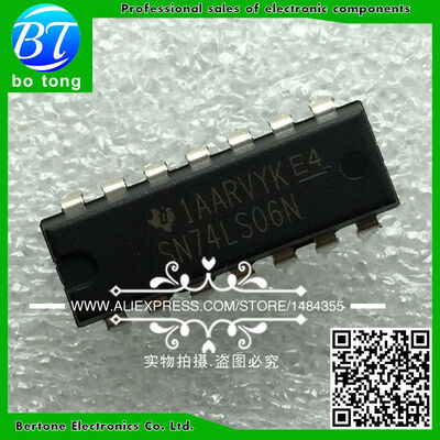 

50PCS SN74LS06N DIP14 SN74LS06 DIP 74LS06N 74LS06 new and original IC free shipping