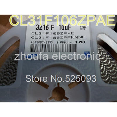 

2000pcslot CL31F106ZPAE 3216 F 10UF 1206 106 10UF 10V SMD Capacitor