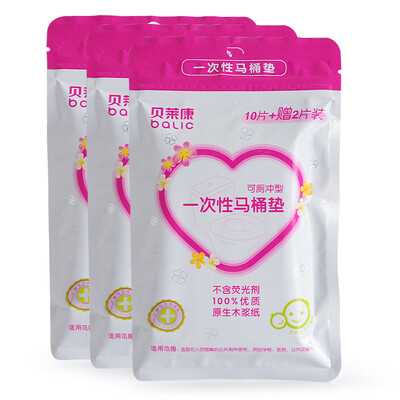 

Balic disposable toilet seat paper toilet seat paper 12 pcs 3 pack