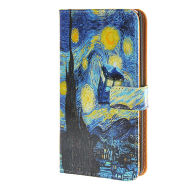 

MOONCASE Case for LG G2 Premium PU Leather Flip Wallet Style and Kickstand [Personalise Pattern] Design Case Cover / a03