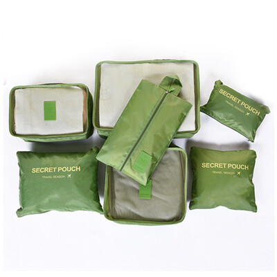 

Dias Bartholmeu Dias waterproof travel storage bag trunk finishing bag underwear storage 7 piece set finishing bag green