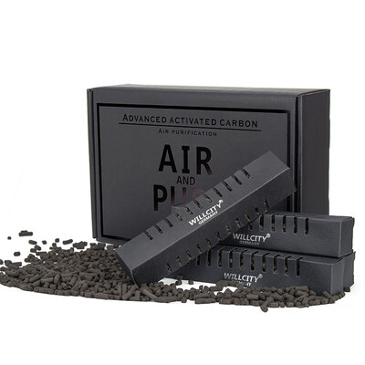 

Wisdom WillCity Germany imported activated carbon package to remove formaldehyde sun-free activated carbon charcoal package new home decoration car deodorant enhanced 1 box 2030 square meters
