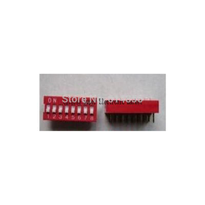 

10pcs 8P 8 Position DIP Switch 254mm Pitch 2 Row 16 Pin DIP Switch