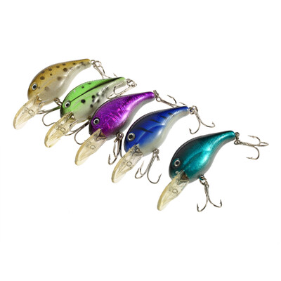 

67mm 8g Biomimetic Sinking Fishing BassLure Crankbait Tackle Hook Crank Bait