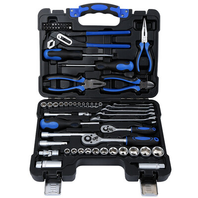

Saituo SANTO 9803 65 pieces of auto repair tool set machine repair tools steam safety tools fast ratchet wrench sleeve sets of vehicle tools