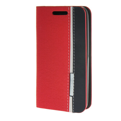 

MOONCASE WIKO Goa чехол Минималистский стиль кожаный бумажник карты флип Слот Кронштейн обложка чехол красный