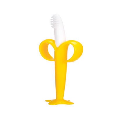 

Small potato banana type baby teether baby molar bar silicone pacifier baby bite
