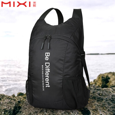

Mixi mixi skin bag backpack female outdoor leisure sports backpack lightweight collapsible light portable backpack black M5363