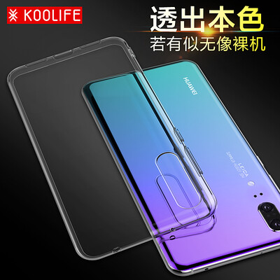 

KOOLIFE Huawei P20 Mobile Shell p20 Мобильная оболочка Прозрачная крышка / ТПУ Shell Silicone Anti-drop All Soft Shell