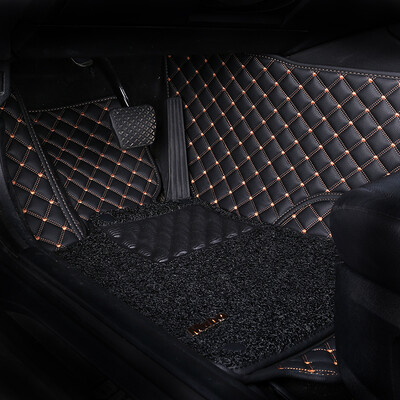 

Mubo MUBO car mats all surrounded by leather wire ring double mats dedicated to 10-17 years Audi Q5 domestic car decoration supplies mats mysterious black