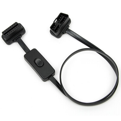 

Excellent driving original factory with switch OBD extension line ultra-thin noodle line car computer adapter cable