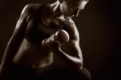 

girl fitness exercise gym workout KB774 living room home art decor fabric posters prints