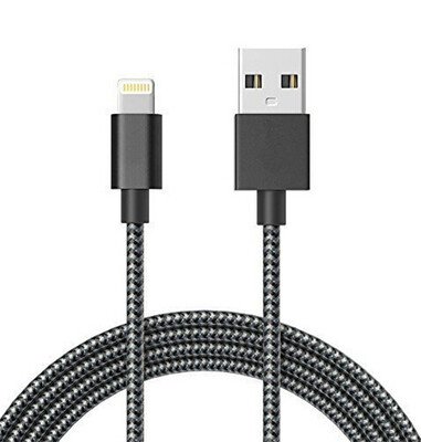 

3-футовый нейлоновый плетеный USB-кабель с разъемом [Apple MFi Certified] для iPhone X / 8/8 Plus / 7/7 Plus / 5s / iPad