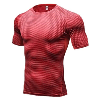

Compressed Shirt Mens 3D Printed T-Shirt Short-Sleeve Fitness T-Shirt Mens Tights Summer Sports T-Shirt