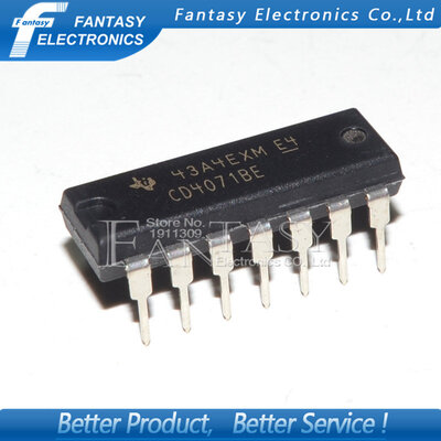 

50PCS CD4071BE DIP14 CD4071 DIP new and original IC free shipping