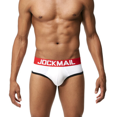 

JOCKMAIL Mens Underwear Cushion-Bottom Mens Briefs Invisible Pads Detachable