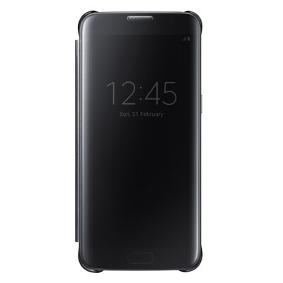 

Samsung (SAMSUNG) S7 край мобильного телефона оболочка / зеркало интеллектуального сон защитный чехол / случай мобильного телефона / телефон оболочка применимо G9350 Black