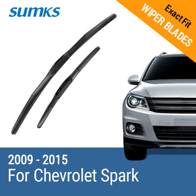 

SUMKS Wiper Blades for Chevrolet Spark 22"&15" Fit Hook Arms 2009 2010 2011 2012 2013 2014 2015