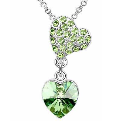 

Heart Pendant Necklace Austrian Crystal from Swa Elements High Quality Chain Necklaces For Women Jewelry Valentines Day Gift 1047