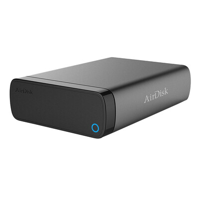 

Airdisk AirDisk Q3C mobile network hard disk box 35-inch SATA serial port my private cloud smart light NAS network storage diskless standard
