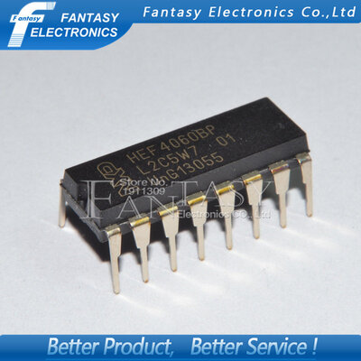 

10PCS HEF4060BP DIP HEF4060 DIP16 new and original IC free shipping