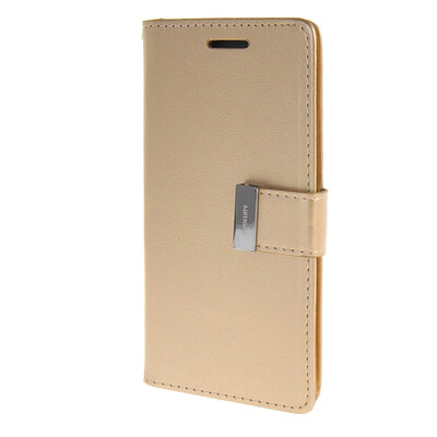 

MOONCASE чехол для HTC One M8 Flip Leather Wallet Card Slot Bracket Back Cover Gold