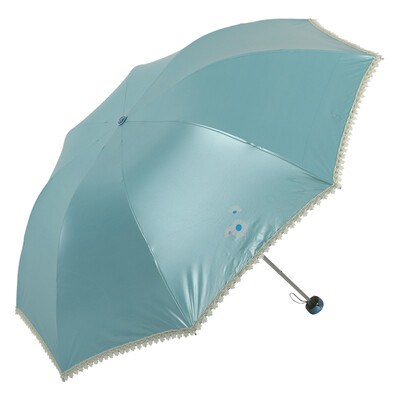 

【Jingdong Supermarket】 Paradise umbrella creative fashion princess sunny umbrella color plastic sun umbrella umbrella three umbrella umbrella 30052 Chunhua silk color purple pottery color