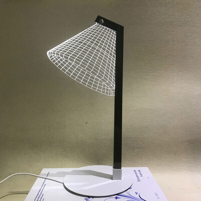 

JULELYS 4W USB 3D Creative Table Lamp Acrylic LED Owl Night Light Bedside Bedroom Decoration Office Desk Lamp Reading Light