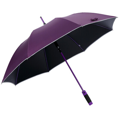 

Paradise umbrella to increase black plastic lightning protection safety straight rod self-opening business umbrella 3318E deep purple