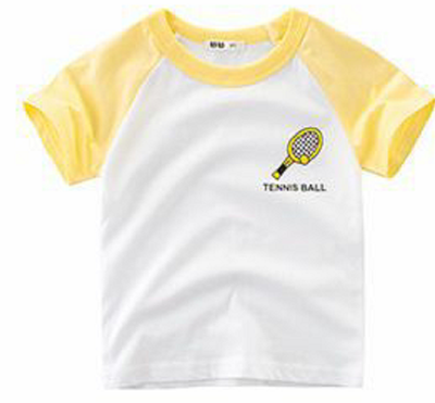 

6 colors 90-140 baby boys boutique cute T-shirt Fall raglans children boys badminton raglans boys summer top T shirts raglans