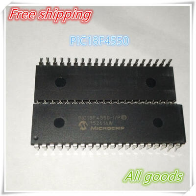 

5PCS NEW Microchip PIC18F4550 18F4550-IP MCU FLASH 16KX16 40DIP IC PIC18F4550-IP