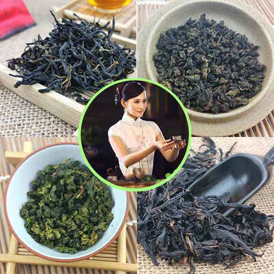 

Excellent Taste 8 Bags Of 4 Flavor Including Baking Tieguanyin Oolong Tie Guan Yin Dahongpao Lapsang Souchong Black Tea