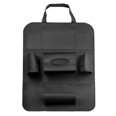 

40000 km car storage bag car seat back hanging bag car storage bag storage bag car interior accessories seat cover cover anti-kick pad black SWY1001
