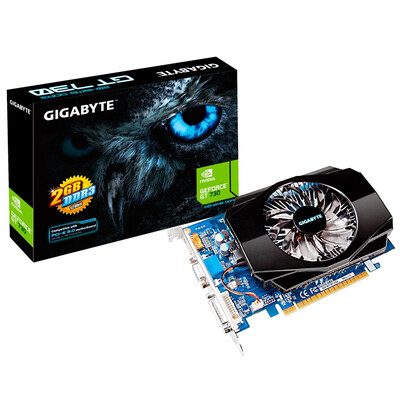 

GIGABYTE GV-N730-2GI 700MHz 1600MHz 2GB 128bit GDDR3 Graphics Card