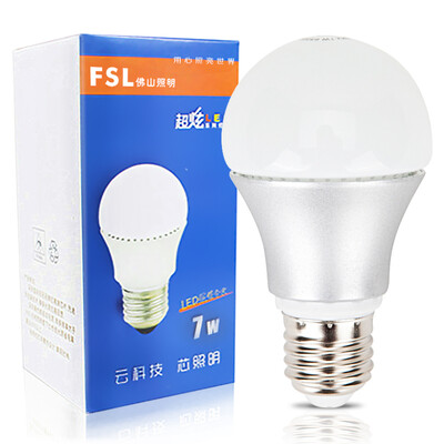 

Foshan lighting FSL LED bulb energy saving bulb 7W warm white 3000K E27 Hyun silver