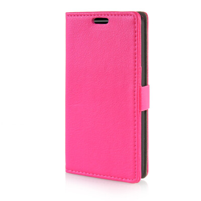 

MOONCASE Litch Skin Leather Side Flip Wallet Card Slot Pouch Stand Shell Back Case Cover for LG G3 Stylus D690 Hot pink