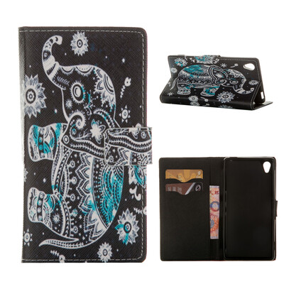 

MOONCASE Case for Sony Xperia Z3 Flip PU Leather Fold Wallet Card Slot Kickstand Back Case Cover [Pattern series] /a15