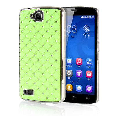 

MOONCASE Hard Chrome Plated Star Bling Back ЧЕХОЛ ДЛЯ Huawei Honor 3C Green